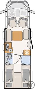 2-Wohnmobil Dethleffs Trend Active T 7057 EBL-