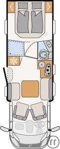 2-Wohnmobil Dethleffs Trend T 7057 DBL-