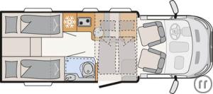 2-Reisemobil Dethleffs Just Go T 6815 EB+