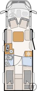 2-Wohnmobil Dethleffs Trend T 7057 EB-