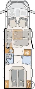 2-Reisemobil Dethleffs Just Camp T 7052 DBL