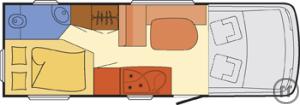 1-Reisemobil Dethleffs Trend I 7057 EBL