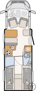 2-Wohnmobil Dethleffs Trend T 7057 EB-