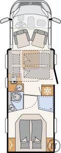 2-Wohnmobil Dethleffs Just Camp T 7052 DBL