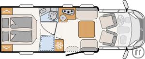 2-Wohnmobil Dethleffs Trend T 7057 DBL-