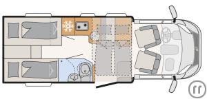 2-Wohnmobil Dethleffs Trend T 6817 EB