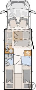 2-Reisemobil Dethleffs Trend T 7057 EB