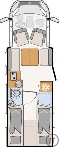 2-Wohnmobil Dethleffs Just Camp T 7052 EBL-