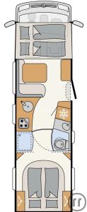 2-Reisemobil Dethleffs XL Family I 7812-2