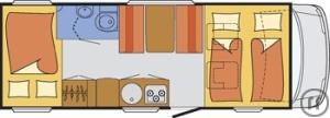 4-Wohnmobil Dethleffs Just Camp T 6762-