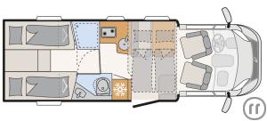 2-Wohnmobil Dethleffs Trend T 7057 EB