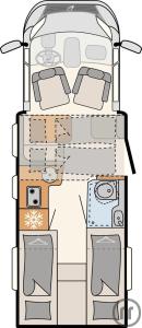 2-Wohnmobil Dethleffs Just Camp T 6812 EB