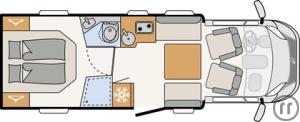 2-Reisemobil Dethleffs Just Camp T 7052 DBL-