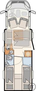 2-Wohnmobil Dethleffs Just Camp T 7052 EBL