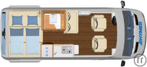 2-Wohnmobil Dethleffs Just Camp T 6762-