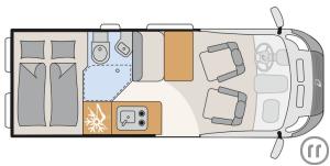 2-Wohnmobil Dethleffs Globetrail 600 DR - RT