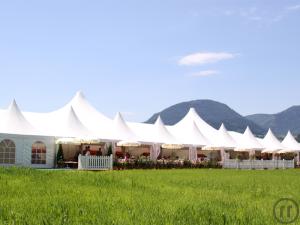 Festzelt - Giebelzelt - Veranstaltungszelt - Grosszelt - 10 x 15 Meter (150 m2) - VIP Ausführung