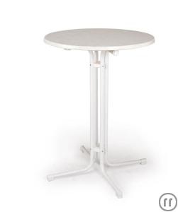 Stehtisch d=80 Weiß