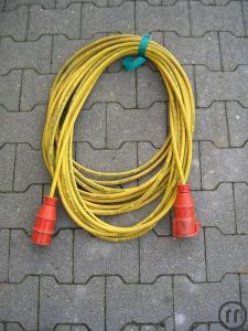 1-Verlängerungskabel CEE 400 V, 16 A, 25m 5 x 2,5mm² mit Phasenwender