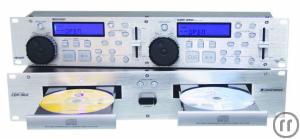 2-DJ Anlage mit Mischpult, Verstärker, Lautsprecher und CD-Player