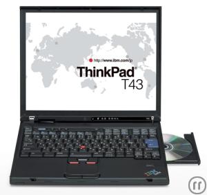 IBM Thinkpad T43 ultraleichtes Notebook mit Windows 8.1 und MS Office in Deutsch oder English