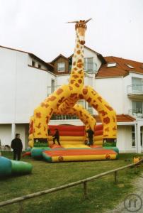 Hüpfburg Giraffe