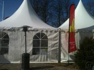 2-Traumhafte Zelt - Pagode 10 x 5 m in weiß für gehobenes Ambiente in bester Qualität!