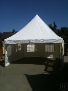 4-Traumhafte Zelt - Pagode 5 x 5 m oder 5 x 10 m in weiß für gehobenes Ambiente in beste...