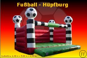 Fußball Hüpfburg. Ein Volltreffer für jedes Event.