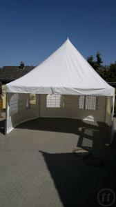 6-Traumhafte Zelt - Pagode 5 x 5 m oder 5 x 10 m in weiß für gehobenes Ambiente in beste...