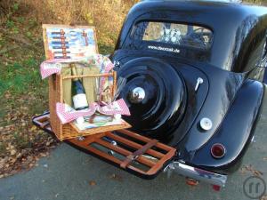 6-Hochzeitsauto Amélie mit Chauffeur, Citroen Oldtimer 11CV; Hochzeit Fahrzeug, Oldtimerverm...