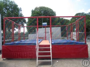 2-Trampolin, Trampolinanlage 6er Feld, 6er Feld Trampolin