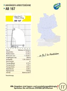 1-Anhängerarbeitsbühne 16,50m AH