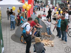 2-Fahrrad-Kettensäge, Kettensägenfahrrad, Kettensägenrad, Fun Bike