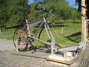 Fahrrad-Kettensäge, Kettensägenfahrrad, Kettensägenrad, Fun Bike