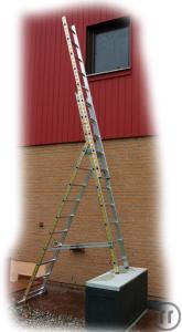 3-Stabile Allzweck-Leiter 3x10 (Hymer) max. 7,1 m; incl. Zubehör; auch für Treppen und B&...