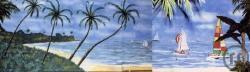 1-Beach Kulisse, Beach, Strand, Karibik, Kuba, Kulisse, Dekoration, Messe, Event, Karibik Kulisse