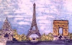 Eiffelturm Kulisse, Wahrzeichen, Frankreich, Paris, Bauwerk, Dekoration, Messe, Event
