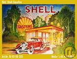 1-Shell Gasoline Kulisse , amerikanische Kulisse, Amerika, Amerika Dekoration, Amerika Deko, USA