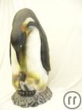 Pinguin mit Baby, Pinguin, Antarktis, Tiere, Eiswelten, Zoo, Eis, Schnee, Dekortion, Eiswelten, Eisw