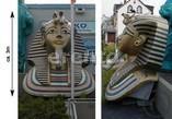 1-Tut Ench Amun XXL, Ägypten, Figur, Dekoration, Pyramide, Ägypten Kopf, Messe, Event, Ve...