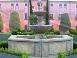 1-Altstadt Brunnen, Brunnen, Wasserbrunnen, Steinoptik, Altstadt, Dekoration, Messe, Dorfbrunnen