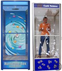 2-Wirbelbox/ Cashbox/ Cash Box/ Cash Twister/ Wirbel-Box/ Cash-Box/ Gewinndusche/ Promotionsgerät
