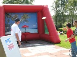 Disc Golf / Frisbeegolf Wurfspiel mit Frisbees für Party, Messe und Event im Verleih
