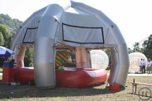 AIRDOME SPINNENZELT AUFBLASBAR SILBER EDEL