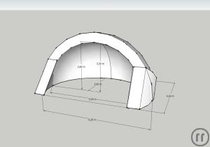 5-AirMuschel oder Konzert-Muschel - DAS Event-Highlight - mit integrierter LED-RGB Beleuchtung