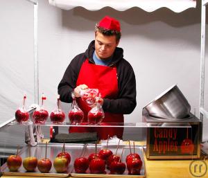 2-PARADIESÄPFEL im Funfood Stand inkl. Personal