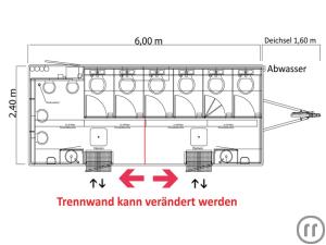 2-VIP Toilettenwagen - FTT 610 Komfort