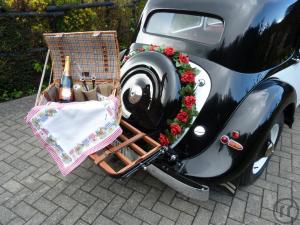 6-Hochzeitsauto Desirée mit Chauffeur, Citroen Oldtimer 11CV; Hochzeit Fahrzeug, Oldtimerver...