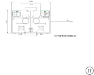 2-Toilettenwagen mit 2 Toiletten